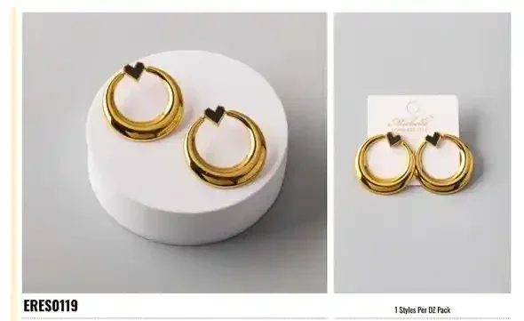 EARRING STAINLESS STEEL GOLD ERES0119
