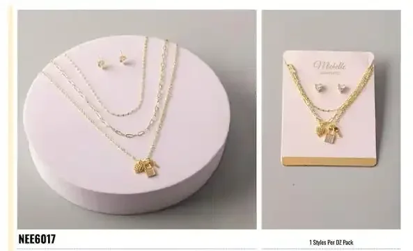 NECKLACE SET STAINLESS STEEL NEE6017
