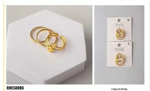 NECKLACE SET STAINLESS STEEL GOLD NEE0006