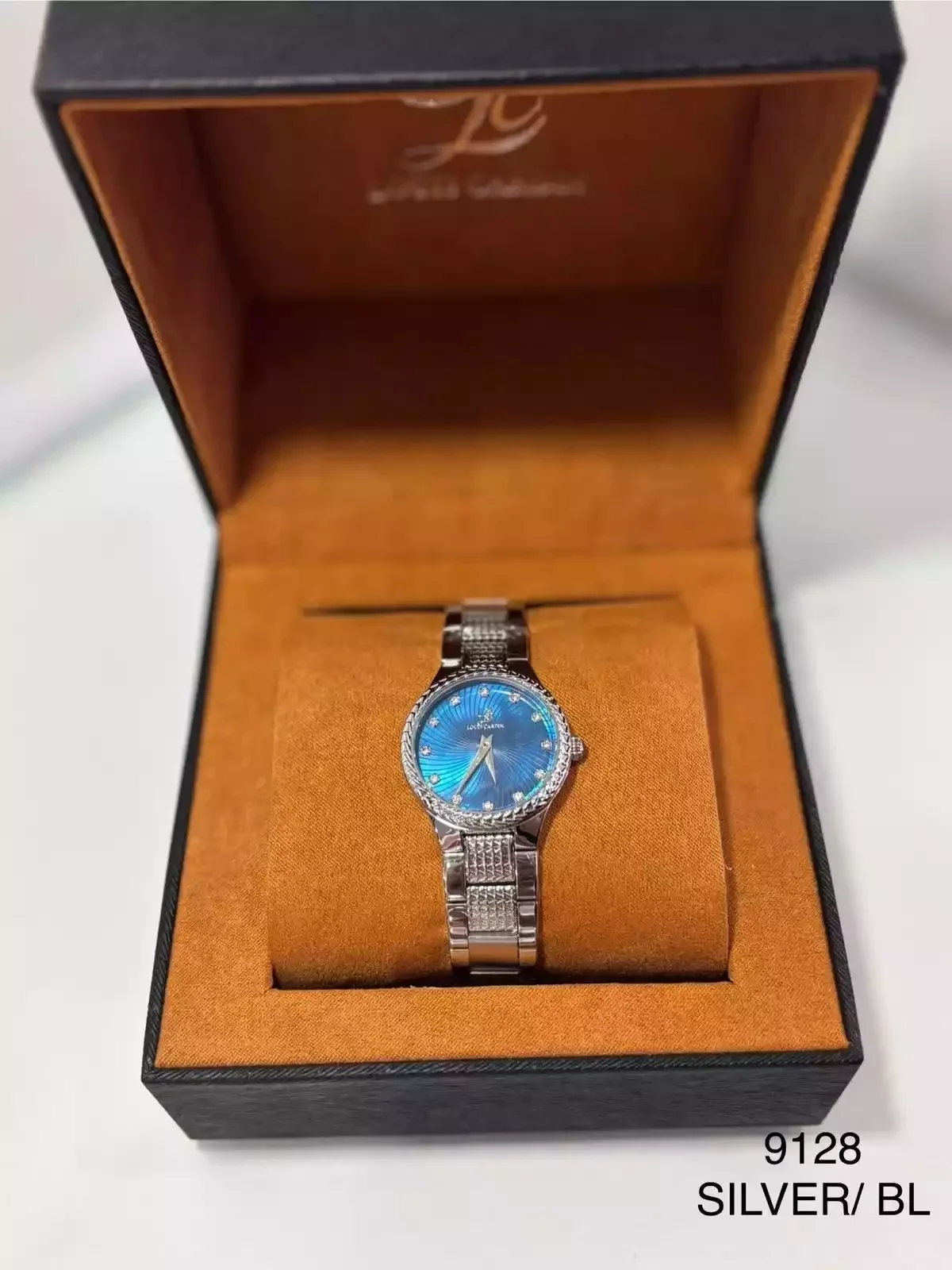 Louis Cardin Watch Model 9128 SILVER/BL