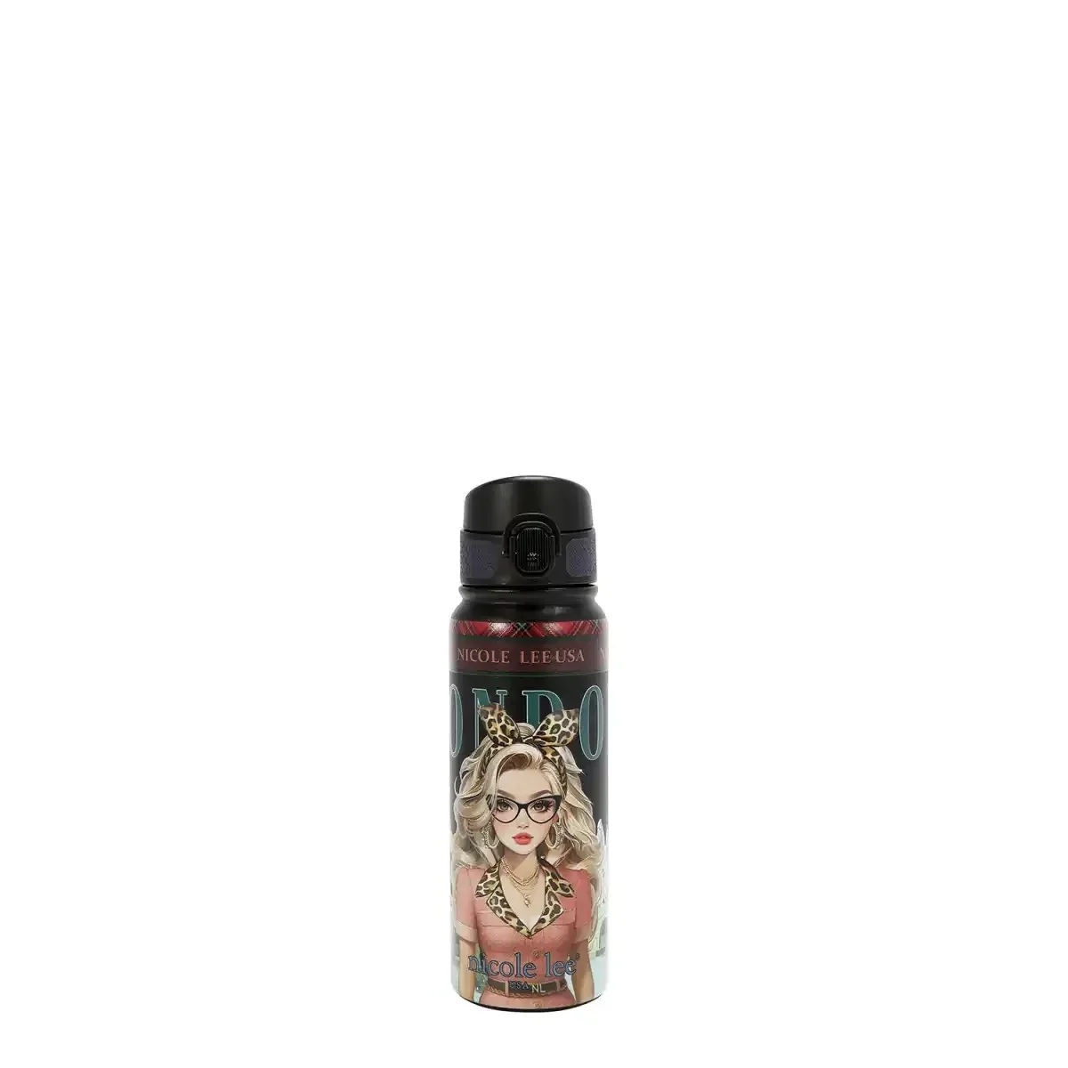 NICOLE LEE T7516 (20 OZ) TUMBLER BOTTLE LONDON EYE BLACK