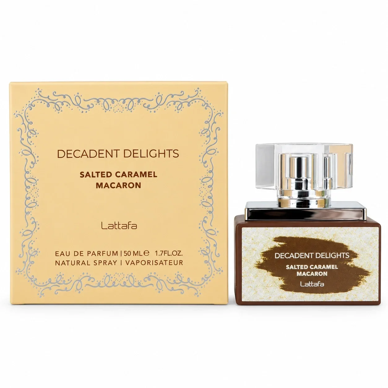 LATTAFA DECADENT DELIGHTS MACARON SALTED CARAMEL 1.7 oz EDP WOMAN