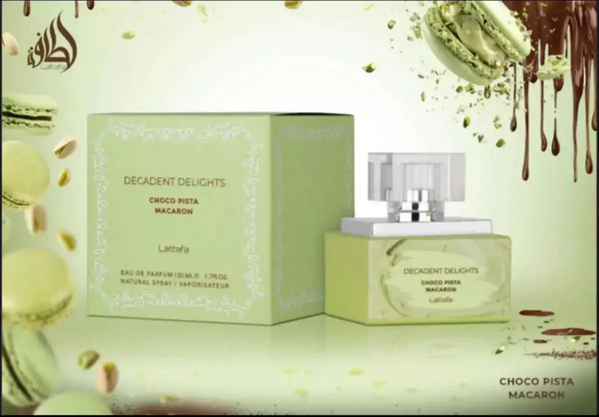 LATTAFA DECADENT DELIGHTS MACARON CHOCO PISTA 1.7 oz EDP WOMAN